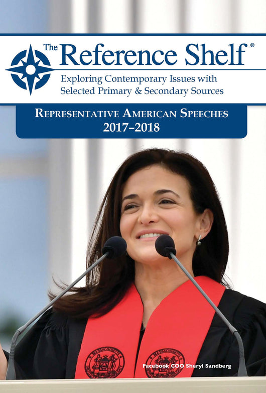 Reference Shelf: Representative American Speeches, 2017-2018