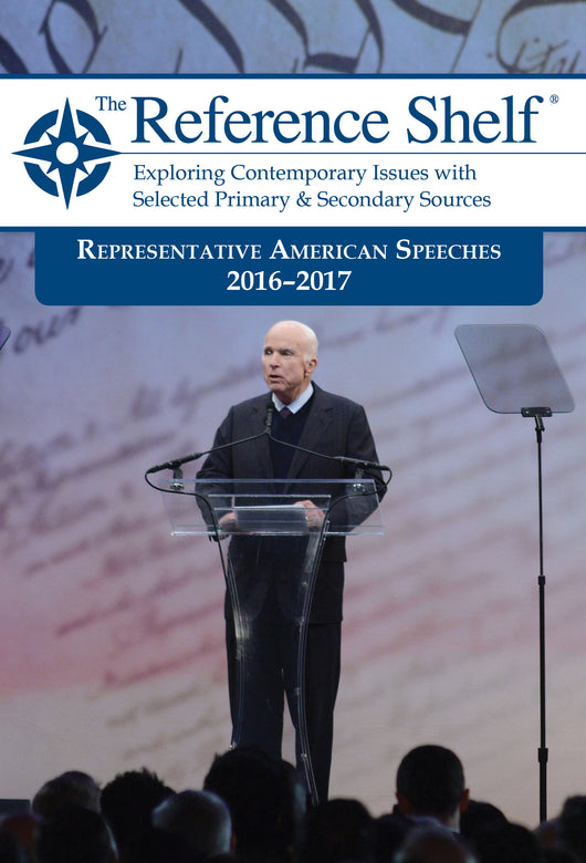 Reference Shelf: Representative American Speeches, 2016-2017